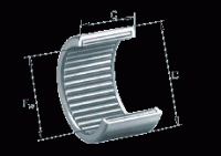 Игольчатые роликоподшипники с одним наружным штампованным кольцом HN1816
