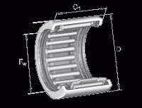 Игольчатые роликоподшипники с одним наружным штампованным кольцом SCE47-PP