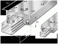 Миниатюрные линейные направляющие с сепаратором RMWE07-RB/47x../18