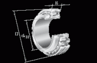 Двухрядные радиальные сферические роликоподшипники 23126-E1A-K-M + H3126