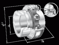 Закрепляемые подшипники GE25-KRR-B-2C