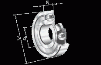 Шарикоподшипники радиальные 6022-2Z