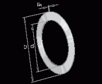 Кольца упорных подшипников TWD2233