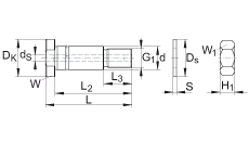 Цапфы LFZ25x82-A1, центрические цапфы для направляющих роликов LFR