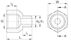 Соединительные элементы ARCALUB.NIPPLE-G1/8, переходники для электромеханических дозаторов смазки