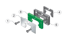 Система KIT KIT.KWVE15-B-319, для загрязнения от среднего до сильного (1 фронтальный скребок, с одной уплотняющей кромкой + 1 передний стальной щиток)