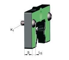 Система KIT KIT.KWVE20-B-400, для загрязнения от легкого до среднего (1 фронтальный скребок, с двумя уплотняющими кромками + 1 смазочный узел длительного действия)