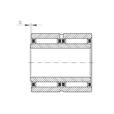 Игольчатые роликоподшипники NAO30X45X26-ZW-ASR1, без бортов, двухрядный