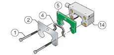 Система KIT KIT.RWU45-E-510, для загрязнения от легкого до среднего (1 фронтальный скребок, с двумя уплотняющими кромками + 1 дозирующее устройство с минимальной подачей смазки + 1 передний стальной щиток)