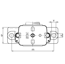 Стационарные корпуса S3034-H-N-FZ-AB-L + 23034K, разъемные, для двухрядных радиальных сферических роликоподшипников с коническим отверстием и закрепительной втулкой, с войлочными уплотнениями, под консистентную смазку