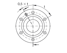 Упорно-радиальные шарикоподшипники ZKLF40115-2RS, двустороннего действия, с фланцем, контактные уплотнения с двух сторон