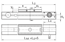 Модули линейного перемещения MLFI25056-250-ZR, каретка с внутренним приводом