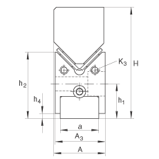 Направляющие качения с плоским сепаратором ML8040, М-образные направляющие с регулировочным клином и угловым плоским сепаратором с игольчатыми роликами; возможно коррозионностойкое исполнение