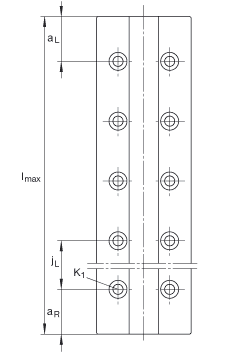 Направляющие рельсы TKDM15-W, для двухрядной миниатюрной шариковой линейной направляющей, широкое исполнение, коррозионностойкая