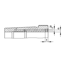 Стяжные втулки AH39/1180-H, Основные размеры по DIN 5416, конусность 1:12