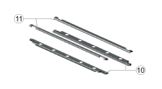 Система KIT KIT.KWVE15-B-910, для сильного загрязнения (1 нижнее продольное уплотнение, с одной уплотняющей кромкой + 1 верхнее продольное уплотнение, с одной уплотняющей кромкой)