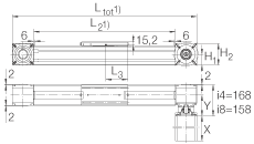 Модули линейного перемещения MKUSE25-ZR-GTRI/4, со встроенным планетарным редуктором; каретка с шестью рядами шариков