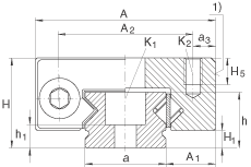 Миниатюрные линейные направляющие с сепаратором RMWE07-RB/63x../38, миниатюрные линейные направляющие качения с цилиндрическими роликами, с плоским сепаратором, нержавеющие