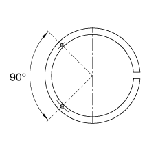 Стяжные втулки AH30/1000A-H, Основные размеры по DIN 5416, конусность 1:12