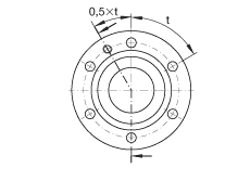 Упорно-радиальные шарикоподшипники ZKLF40100-2RS-PE, с расширенными полями допусков, двустороннего действия, с фланцем, контактные уплотнения с двух сторон