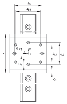 Каретки LFKL52-E-SF, компактная каретка, широкое, удлиненное исполнение, беззазорная; возможно коррозионностойкое исполнение