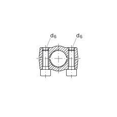 Гидравлические шарнирные головки GIHRK20-DO, с зажимом хвостовика винтами, обслуживаемые, по DIN ISO 12240-4, правая резьба