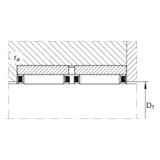 Игольчатые роликоподшипники RNAO40X50X34-ZW-ASR1, без бортов, двухрядный