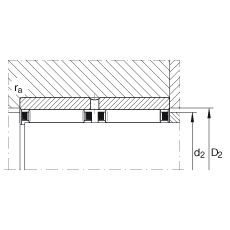 Игольчатые роликоподшипники RNAO40X50X34-ZW-ASR1, без бортов, двухрядный