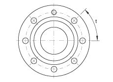 Упорно-радиальные шарикоподшипники ZKLF40100-2RS-2AP, сдвоенные, двустороннего действия, с фланцем, контактные уплотнения с двух сторон