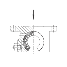 Узлы с шарикоподшипником для линейного перемещения KGXO20-PP, открытые корпусные узлы с самоустанавливающимся шарикоподшипником для линейного перемещения, с уплотнениями