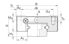 Каретки KWEM15, Стандартная каретка для миниатюрной шариковой линейной направляющей, коррозионностойкая, двухрядная