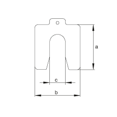 Пластины-шаблоны LASER.SHIM23X0,05, 10 пластин размером C = 23 мм