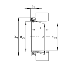 Закрепительные втулки H240/560-HG, Основные размеры по DIN 5415, конусность 1:30