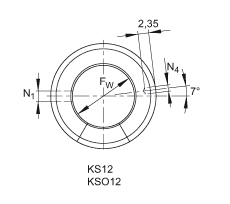 Шарикоподшипники для линейного перемещения KSO12-PP, открытое исполнение, контактные уплотнения с обеих сторон