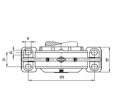 Стационарные корпуса BND2213-H-C-Y-AL-S, неразъемные, для подшипников с коническим отверстием и закрепительной втулкой, для вала с заплечиками, с лабиринтными уплотнениями, под консистентную смазку