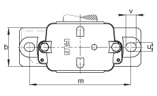 Стационарные корпуса S3032-H-N-FZ-AB-L + 23032K, разъемные, для двухрядных радиальных сферических роликоподшипников с коническим отверстием и закрепительной втулкой, с войлочными уплотнениями, под консистентную смазку