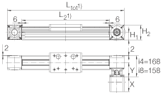 Модули линейного перемещения MLF52155-ZR-GTRI/8, со встроенным планетарным редуктором