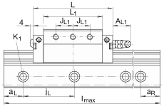 Направляющие рельсы TKVD35-ZHP, для четырехрядной шариковой линейной направляющей, с косыми зубцами