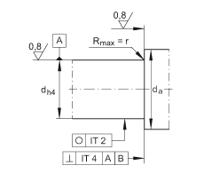 Упорно-радиальные шарикоподшипники ZKLN1545-2RS, двустороннего действия, контактные уплотнения с двух сторон