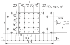 Прецизионные линейные столы LTPG25-325-3210, исполнение из чугуна