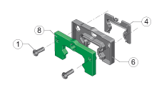 Система KIT KIT.KWVE20-B-300, для загрязнения от среднего до сильного (2 фронтальных скребка, с одной уплотняющей кромкой)